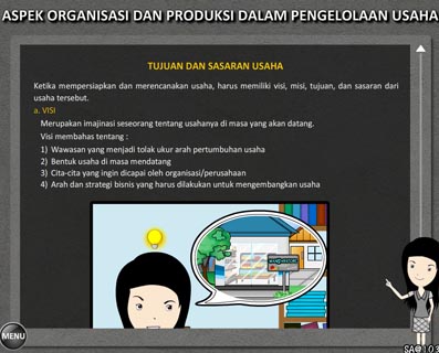 Edukreasi Aspek Organisasi Dan Produksi Dalam Pengelolaan Usaha